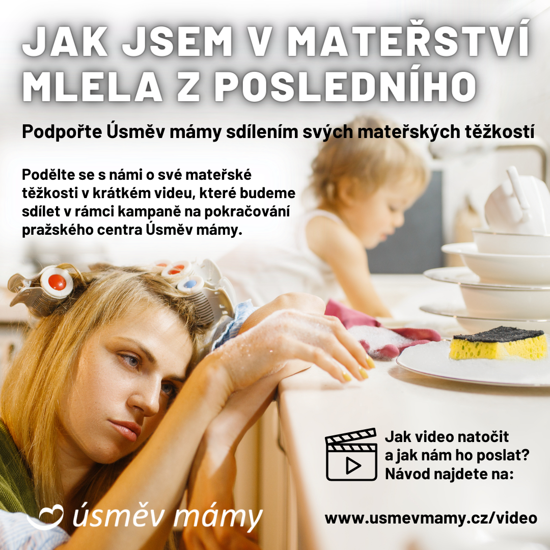 Podpořte Úsměv mámy sdílením svých mateřských těžkostí